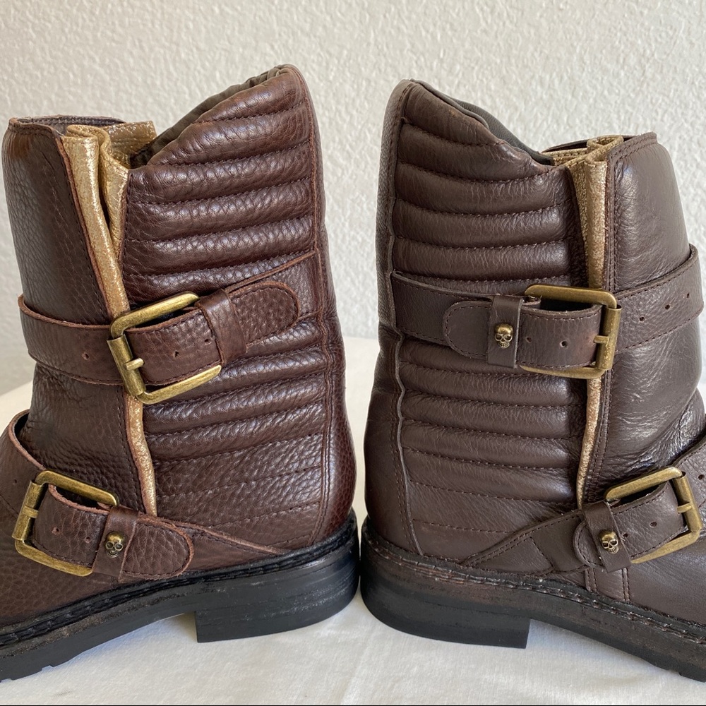 Zadig & Voltaire brown Ginger moto Boots - Picture 8 of 16